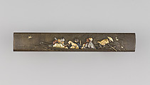 Knife Handle (Kozuka), Copper-silver alloy (shibuichi), gold, silver, copper, copper-gold alloy (shakudō), Japanese