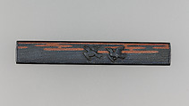 Knife Handle (Kozuka), Copper-gold alloy (shakudō), copper, Japanese