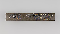 Knife Handle (Kozuka), Copper-silver alloy (shibuichi), gold, silver, copper, Japanese