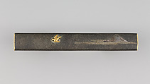 Knife Handle (Kozuka), Copper-silver alloy (shibuchi), gold, silver, copper-gold alloy (shakudō), Japanese