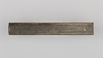 Knife Handle (Kozuka), Copper-silver alloy (shibuichi), gold, silver, Japanese