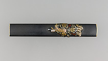 Knife Handle (Kozuka), Copper-gold alloy (shakudō), copper-silver alloy (shibuichi), gold, copper, silver, Japanese