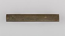 Knife Handle (Kozuka), Marukawa Hiroyoshi (Japanese, died 1841 or 1842), Copper-silver alloy (shibuichi), gold, silver, copper-gold alloy (shakudō), Japanese