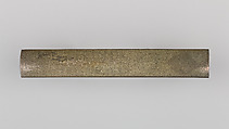 Knife Handle (Kozuka), Copper-silver alloy (shibuichi), gold, Japanese