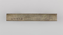 Knife Handle (Kozuka), Copper-silver alloy (shibuichi), gold, Japanese