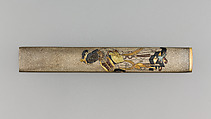 Knife Handle (Kozuka), Copper-silver alloy (shibuichi), gold, copper, silver, Japanese