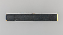 Knife Handle (Kozuka), Copper-gold alloy (shakudō), gold, silver, Japanese