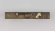 Knife Handle (Kozuka), Copper-silver alloy (shibuichi), gold, copper, copper-gold alloy (shakudō), silver, Japanese