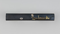 Knife Handle (Kozuka), Copper-gold alloy (shakudō), copper-silver (shibuichi), gold, silver, Japanese