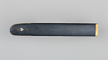Knife Handle (Kozuka), Copper-gold alloy (shakudō), silver, copper, gold, Japanese
