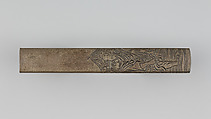 Knife Handle (Kozuka), Furukawa Jochin (Japanese, died ca.1750), Copper-silver alloy (shibuichi), Japanese