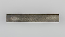 Knife Handle (Kozuka), Copper-silver alloy (shibuichi), gold, Japanese