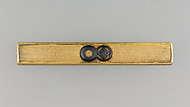 Knife Handle (Kozuka), Gold, copper-gold alloy (shakudō), Japanese