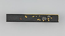 Knife Handle (Kozuka), Copper-gold alloy (shakudō), gold, silver, copper, Japanese