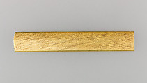 Knife Handle (Kozuka), Copper-gold alloy (shakudō), gold, Japanese
