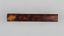 Knife Handle (Kozuka), Tortoise shell, mother-of-pearl, abalone shell, Japanese