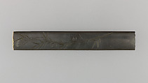 Knife Handle (Kozuka), Copper-gold alloy (shakudō), copper, gold, silver, Japanese