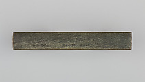 Knife Handle (Kozuka), Copper-silver alloy (shibuichi), gold, Japanese