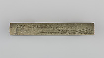 Knife Handle (Kozuka), Copper-silver alloy (shibuichi), gold, silver, Japanese