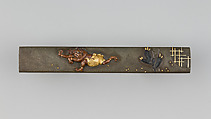 Knife Handle (Kozuka), Copper-silver alloy (shibuichi), gold, copper-gold alloy (shakudō), copper, Japanese