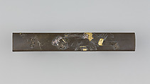 Knife Handle (Kozuka), Seishinken (Japanese), Copper-silver alloy (shibuichi), gold, silver, Japanese