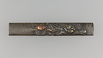 Knife Handle (Kozuka), Copper-silver alloy (shibuichi), copper, gold, Japanese