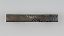 Knife Handle (Kozuka), Copper-silver alloy (shibuichi), silver, copper-gold alloy (shakudō), Japanese