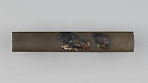 Knife Handle (Kozuka), Copper-silver alloy (shibuichi), gold, copper, copper-gold alloy (shakudō), Japanese