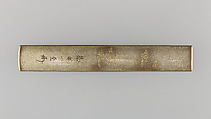 Knife Handle (Kozuka), Copper-silver alloy (shibuichi), gold, silver, Japanese