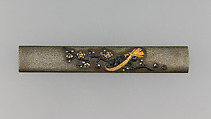Knife Handle (Kozuka), Copper-silver alloy (shibuichi), gold, silver, copper-gold alloy (shakudō), Japanese