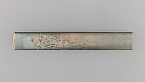 Knife Handle (Kozuka), Copper-silver alloy (shibuichi), silver, gold, copper, Japanese