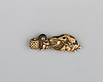 Cord Ornament (Kanemono), Copper-gold alloy (shakudō), gold, copper, Japanese