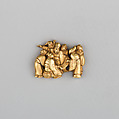 Cord Ornament (Kanemono), Copper-gold alloy (shakudō), gold, Japanese