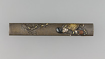 Knife Handle (Kozuka), Copper-silver alloy (shibuichi), gold, silver, copper, copper-gold alloy (shakudō), Japanese