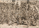 The Tournament with Lances, Lucas Cranach the Elder  German, Paper, ink, German