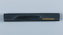 Knife Handle (Kozuka), Inscribed by Gotō Mitsutaka (Enjō) (Japanese, 1722–1784, thirteenth-generation Gotō master), Copper-gold alloy (shakudō), gold, Japanese