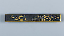Knife Handle (Kozuka), Gotō Tsūjō (Japanese, Mitsunobu, 1664–1721, eleventh-generation Gotō master), Copper-gold alloy (shakudō), gold, silver, Japanese