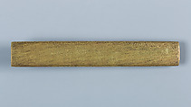 Knife Handle (Kozuka), Inscribed by Gotō Mitsutaka (Enjō) (Japanese, 1722–1784, thirteenth-generation Gotō master), Copper-gold alloy (shakudō), silver, Japanese