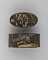 Sword-Hilt Collar and Pommel (Fuchigashira), Japanese