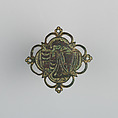Badge or Harness Pendant, Copper, gold, enamel, Spanish