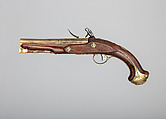 Flintlock Pistol, Probably James Grice (British, London, recorded 1793–96)  , or Joseph or William Grice, British, Birmingham, Steel, wood (walnut), brass, horn, British, London or Birmingham