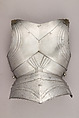 Composed Armor, Right pauldron (shoulder defense) marked by Matthes Deutsch (German, Landshut, documented 1485–1505), Steel, iron, copper alloy (latten), leather, brass, European, Italian and German