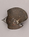 Composed Armor, Right pauldron (shoulder defense) marked by Matthes Deutsch (German, Landshut, documented 1485–1505), Steel, iron, copper alloy (latten), leather, brass, European, Italian and German