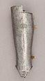 Composed Armor, Right pauldron (shoulder defense) marked by Matthes Deutsch (German, Landshut, documented 1485–1505), Steel, iron, copper alloy (latten), leather, brass, European, Italian and German