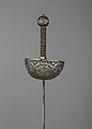 Cup-Hilted Rapier, Steel, brass, French