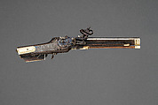 Model of Wheellock Rifle, Steel, wood, ivory, mother-of-pearl, silver, German