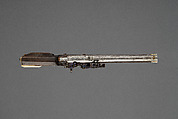 Model of Wheellock Rifle, Steel, wood, ivory, mother-of-pearl, silver, German