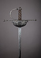 Cup-Hilted Rapier, Steel, iron, Italian, possibly Naples
