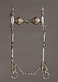 Curb Bit, Iron alloy, gold, North Italian