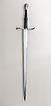 Sword, Steel, silver, leather, British